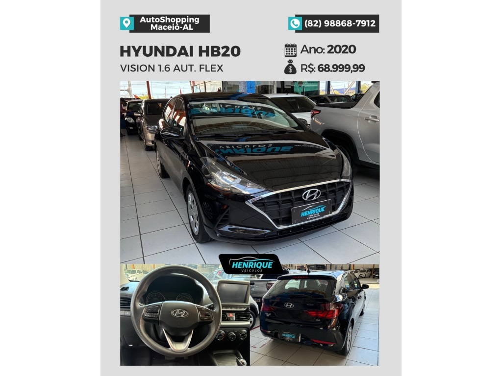 HYUNDAI HB20 1.6 16V FLEX VISION AUTOMÁTICO 