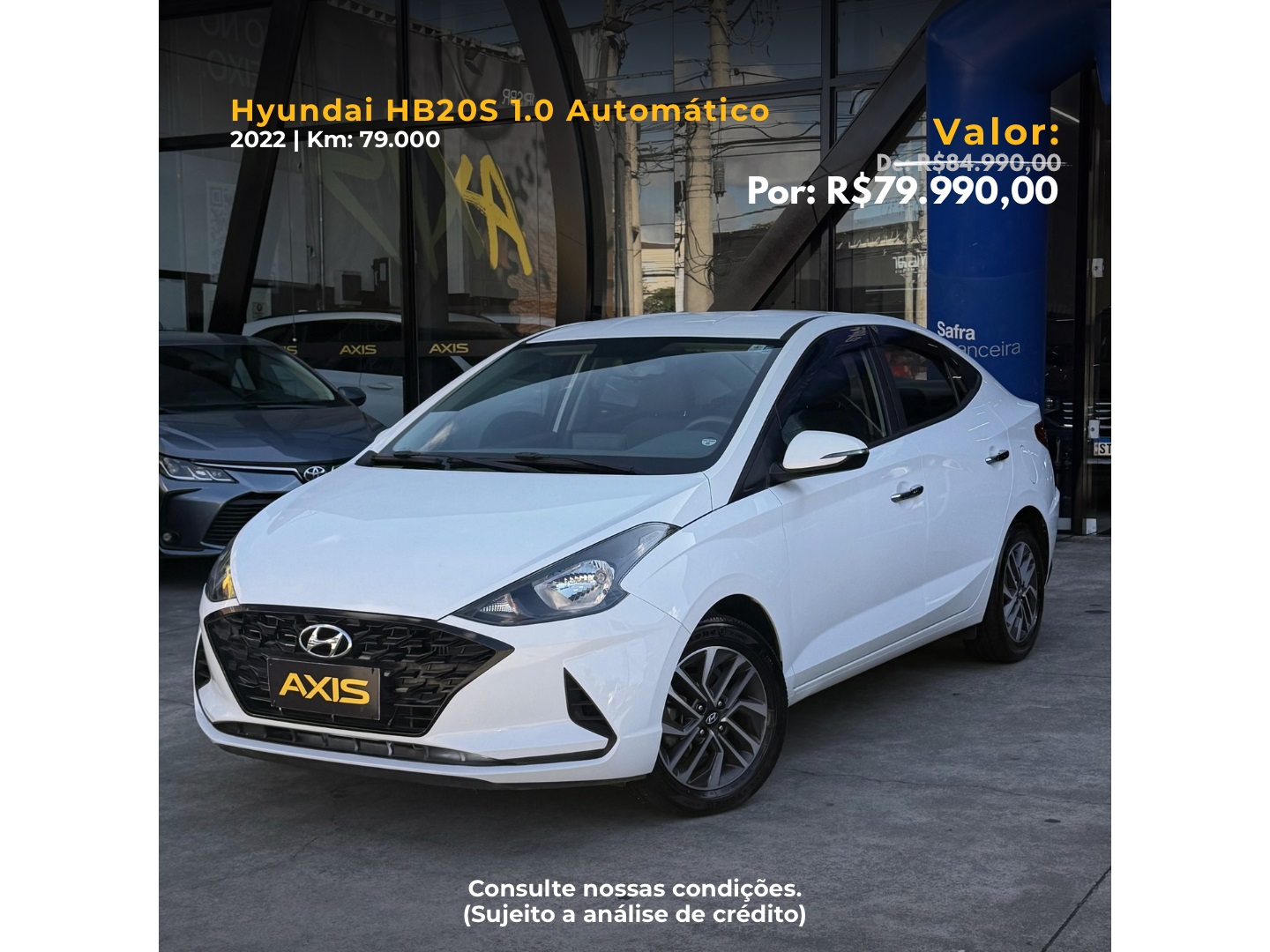 Hyundai HB20S 2022 à venda